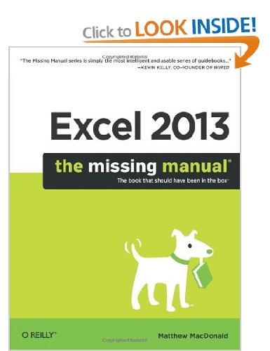 Excel 2013 The Missing Manual